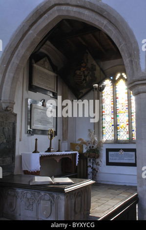 St. Catherine`s Chapel, St. Laurence Church, Diddington, Cambridgeshire, England, UK Stock Photo